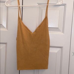 mustard yellow tank top